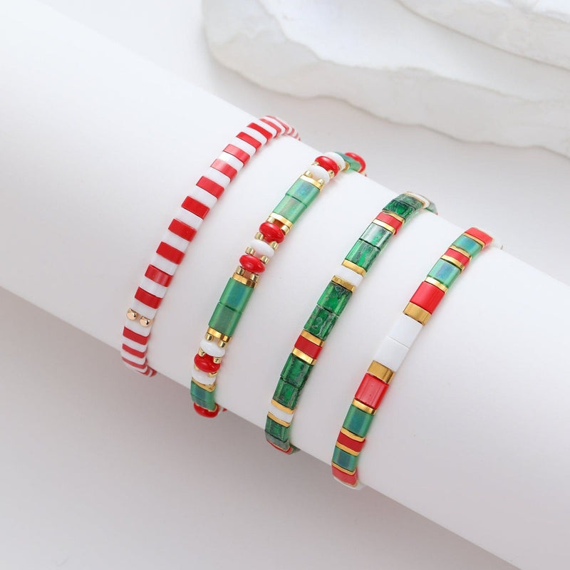 Set Navidad - Pulseras piedras