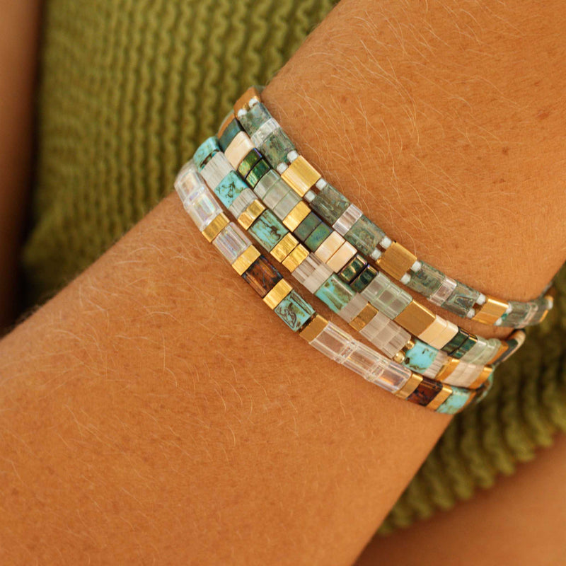 Parure Le Morne - Bracelets de perles