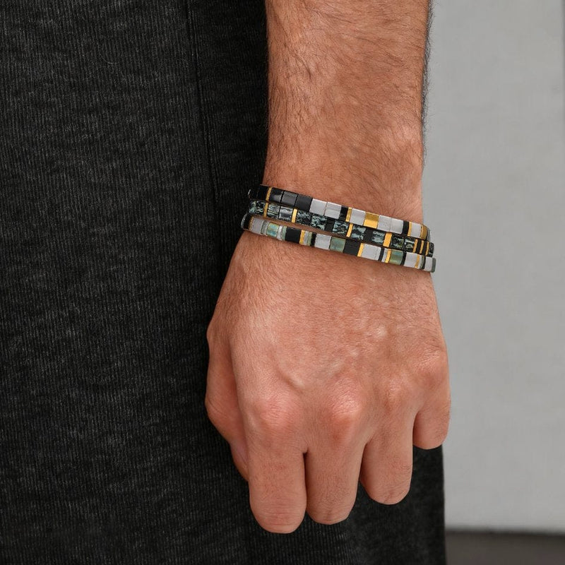 Parure Iconic - Bracelets de perles (Pour Lui)