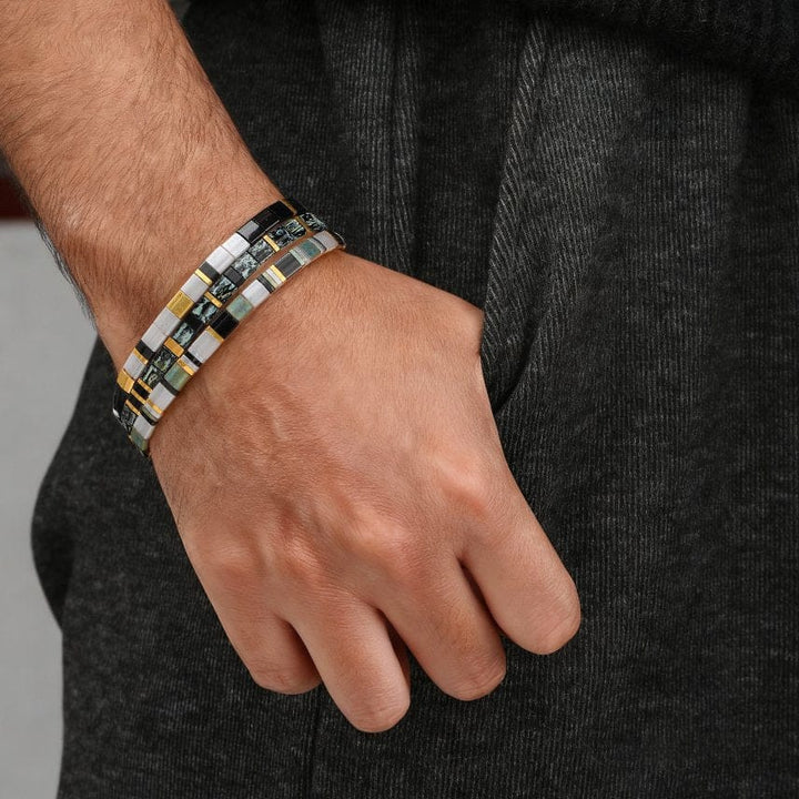 Parure Iconic - Bracelets de perles (Pour Lui)