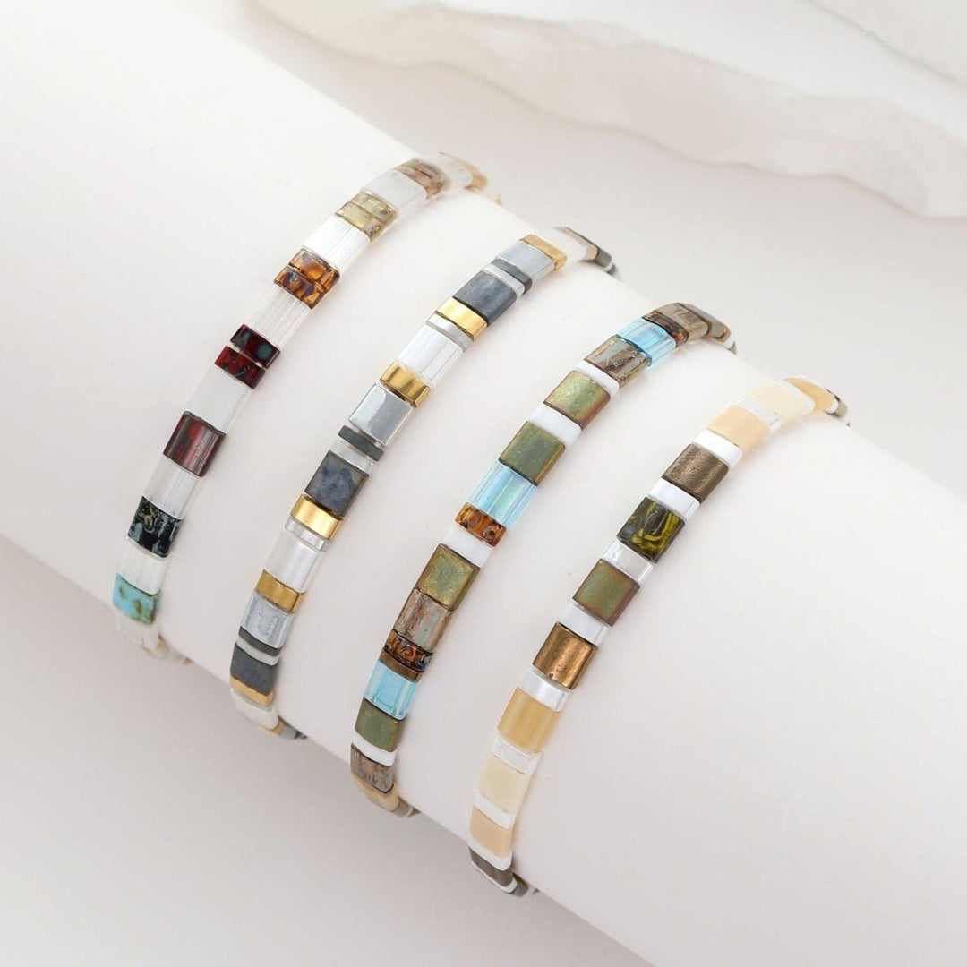 Parure Leah - Bracelets de perles