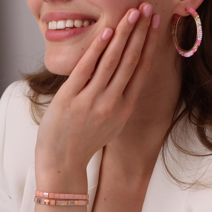 Rosa - Boucles d'oreilles