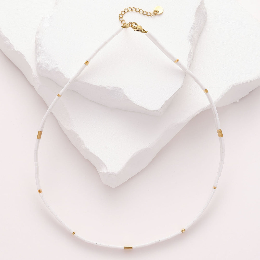 Neige - Collier de perles