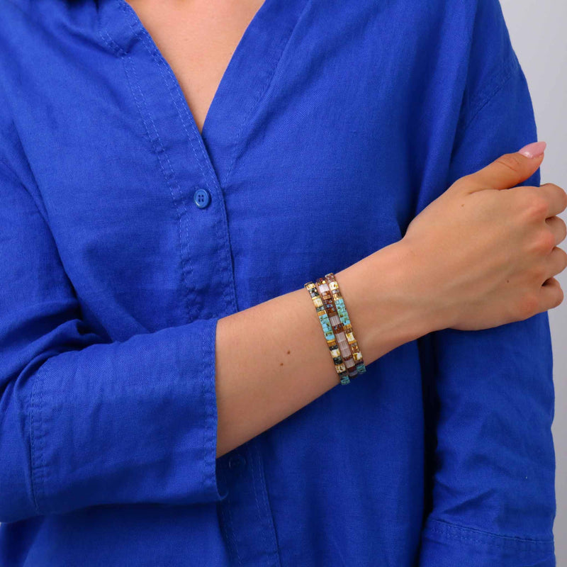 Set Jeanne - Pulseiras de pérolas