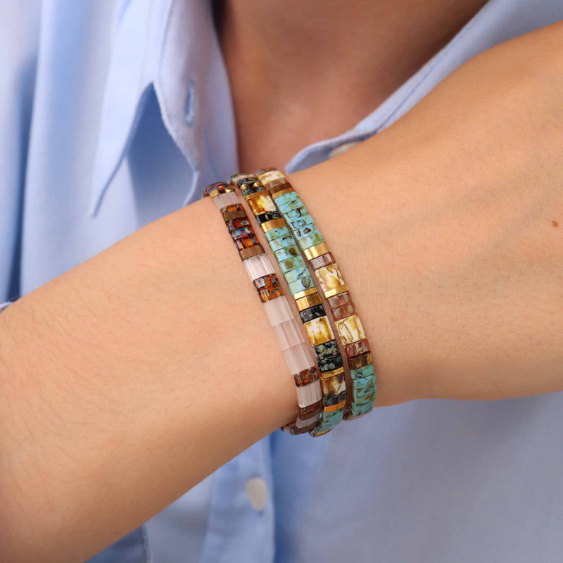 Set Jeanne - Pulseiras de pérolas