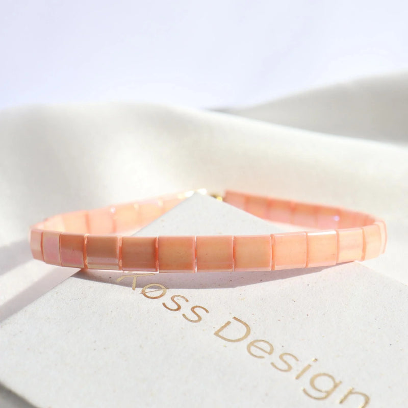Parure Blush - Bracelets de perles