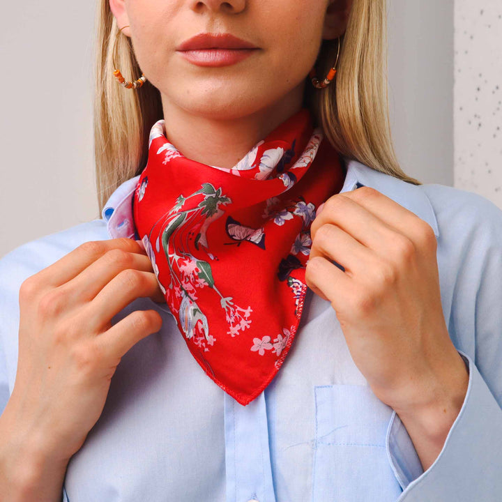 Corail - Boucles d'oreilles créoles